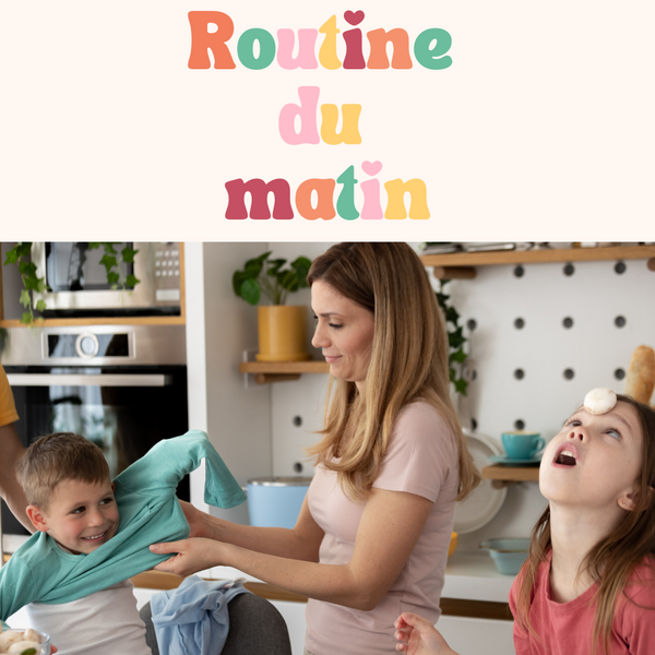 La routine du matin avec des enfants